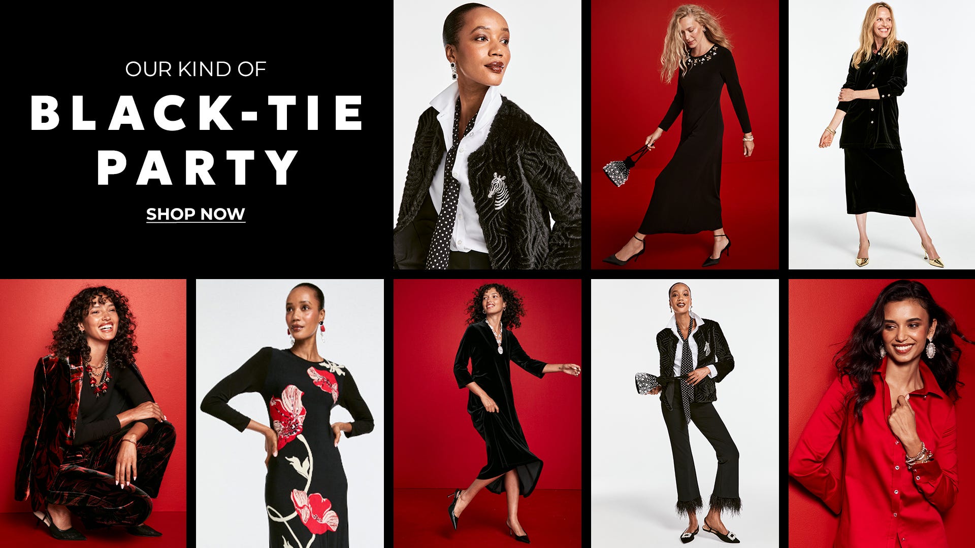 Black tie party outfits