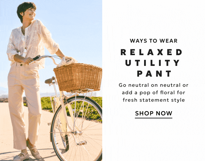 Relaxed utility pants