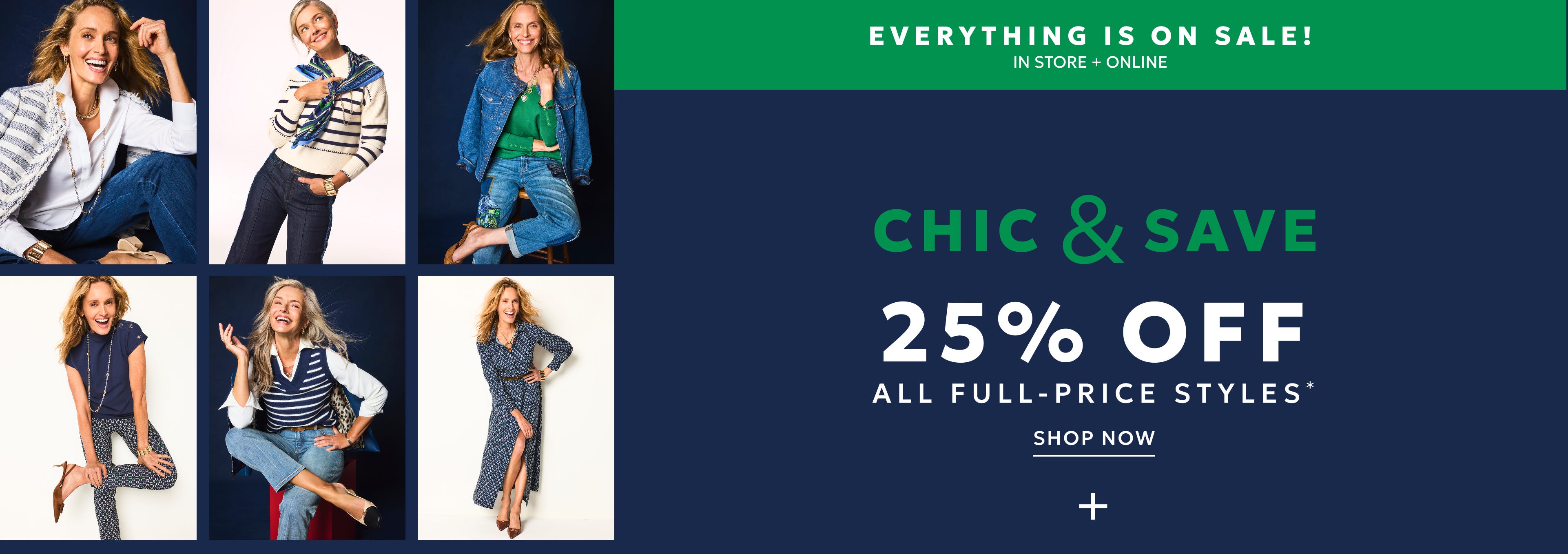 25% off all full-price styles
