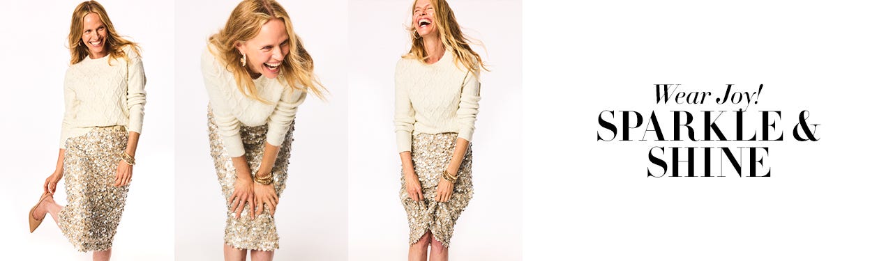 Sparkly and shiny holiday outfits