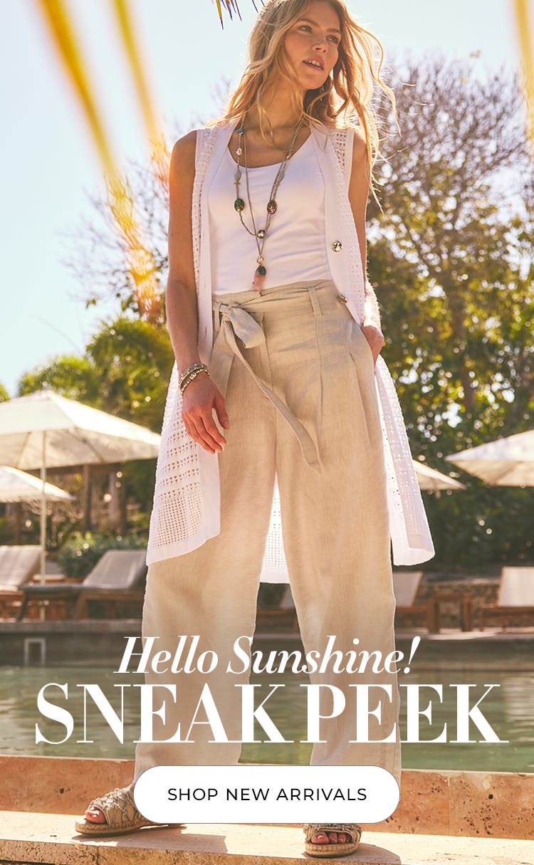 Hello sunshine! Sneak peek new arrivals