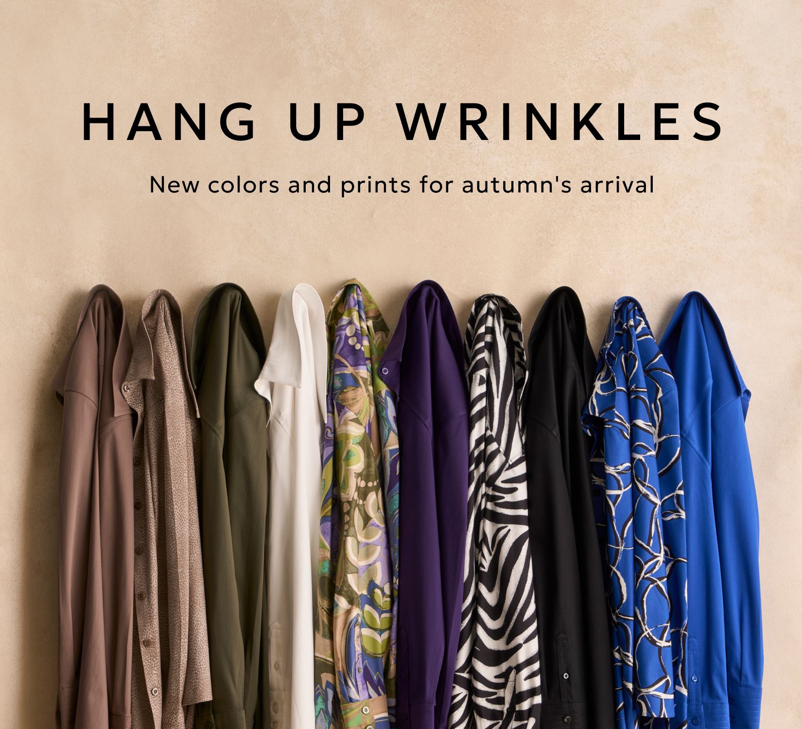 No Iron tops in new colors and prints for autumn