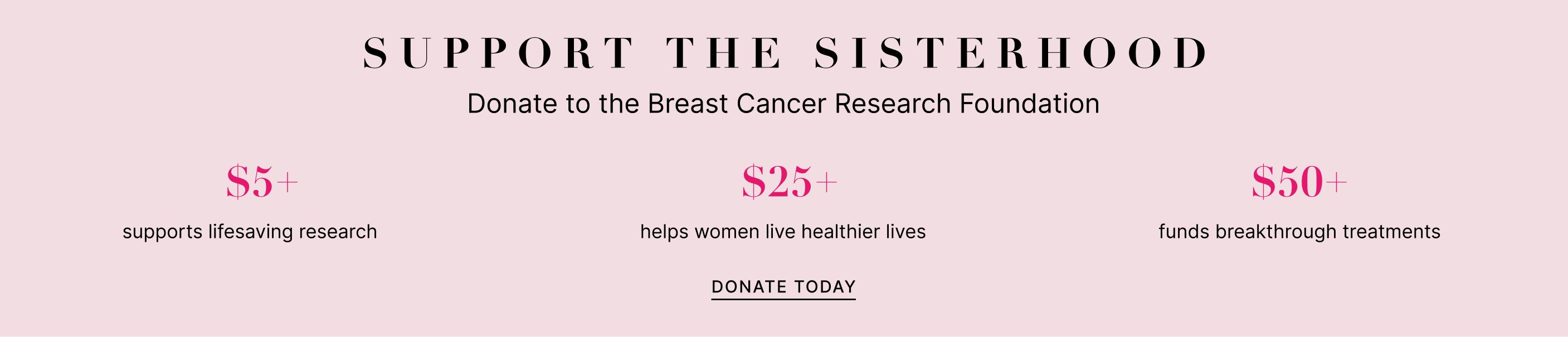 Donate to the Breast Cancer Research Foundation
