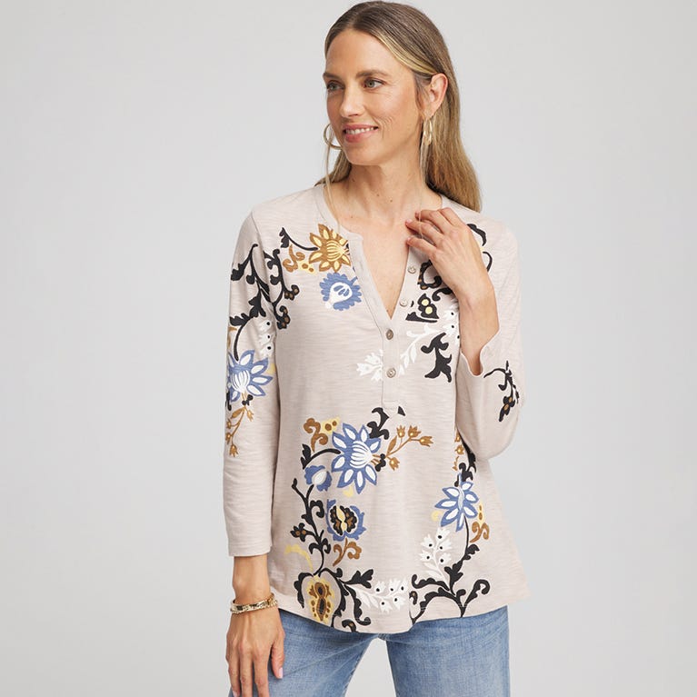 Three quarter sleeve tee