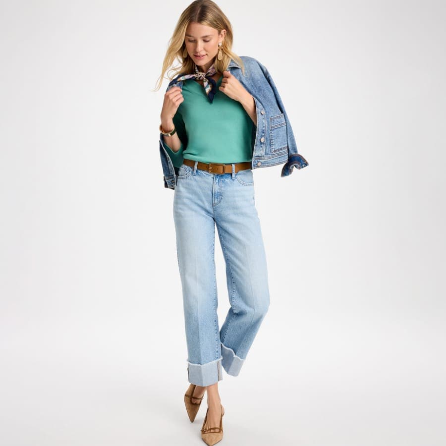Wide leg jeans