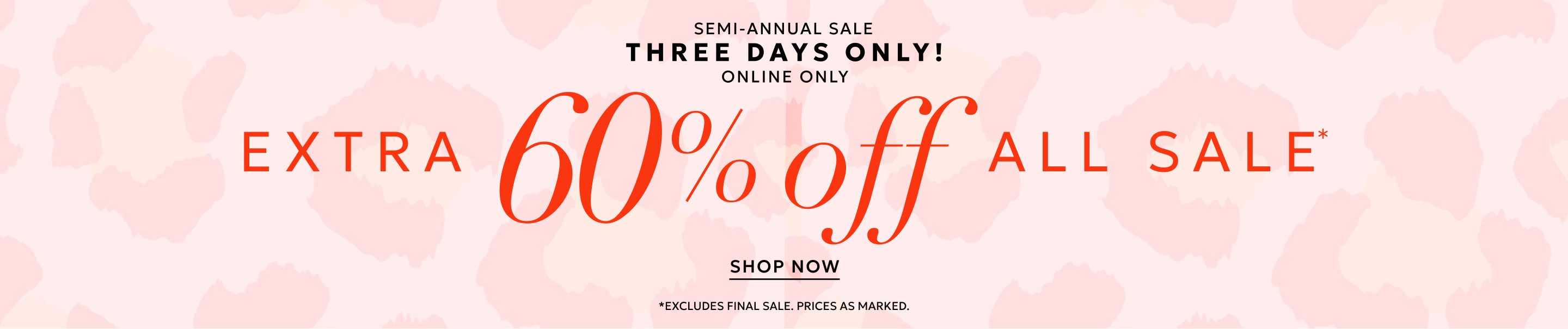 Extra 60% off all sale