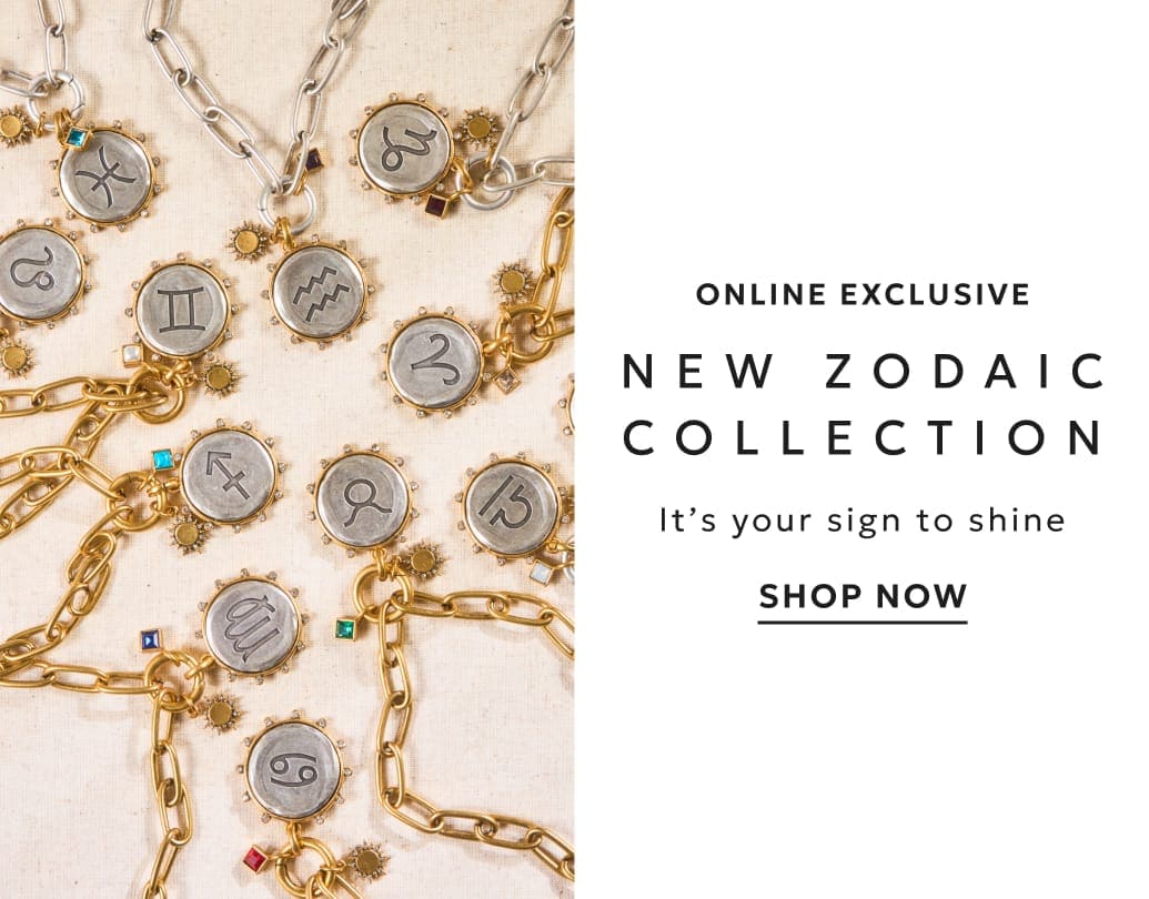 Online exclusive new Zodiac jewelry collection