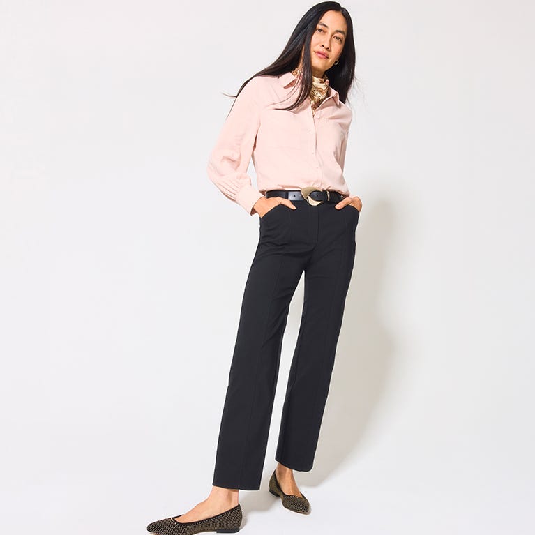 Slim and straight pants