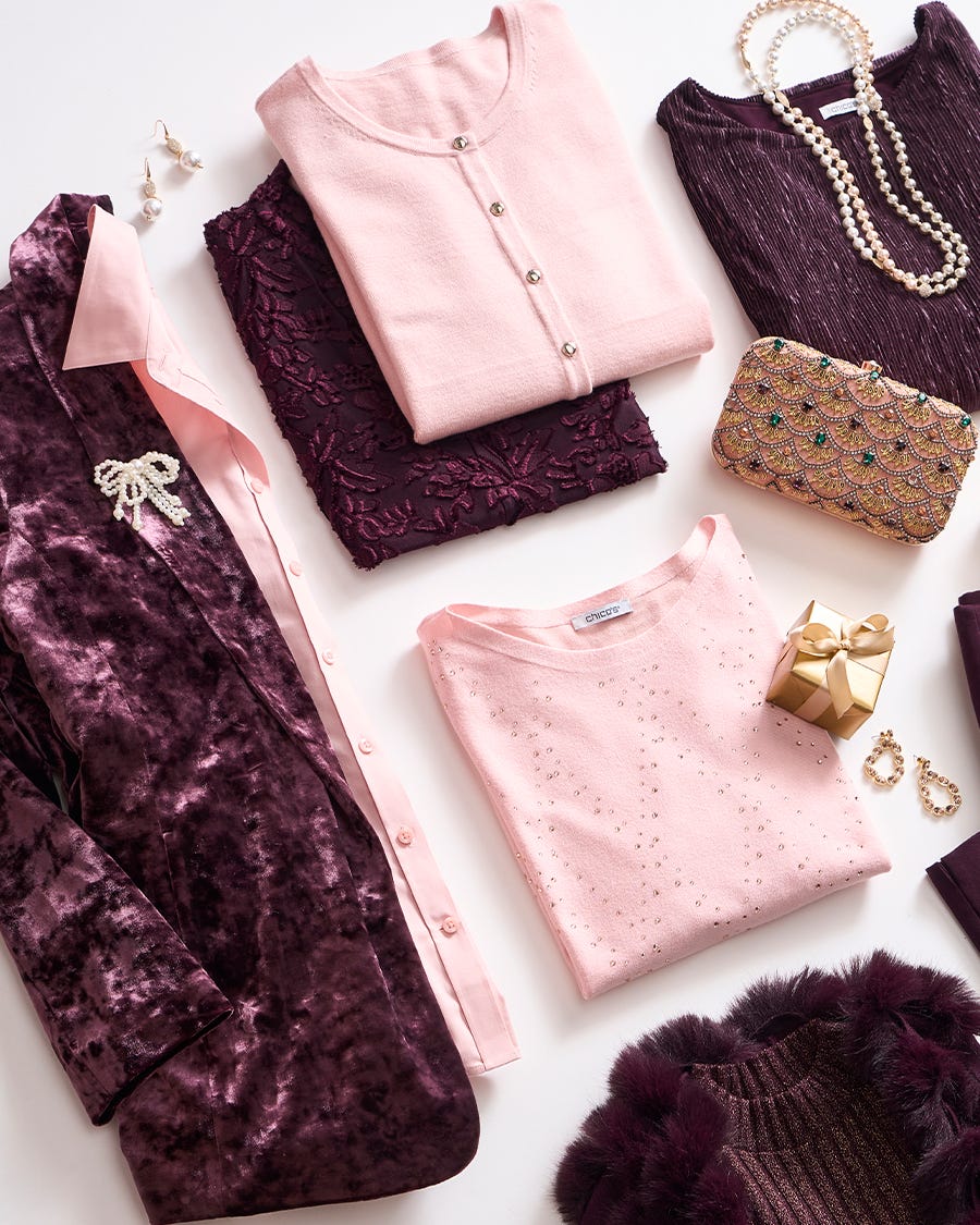 Color crush night bloom and blushed pieces