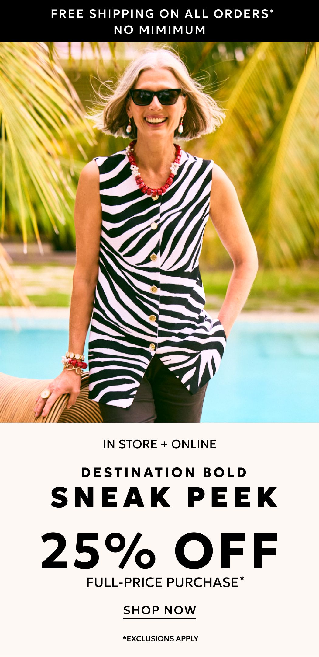 25% off full-price purchase plus free shipping on all orders