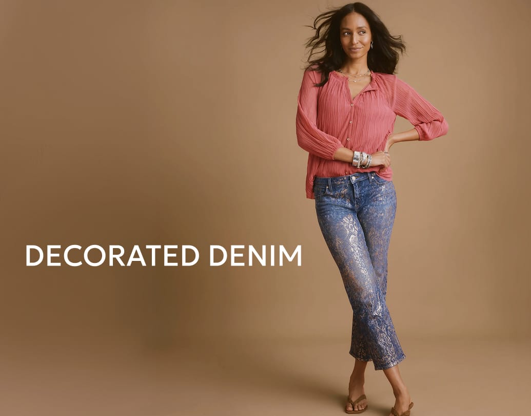 Decorated denim