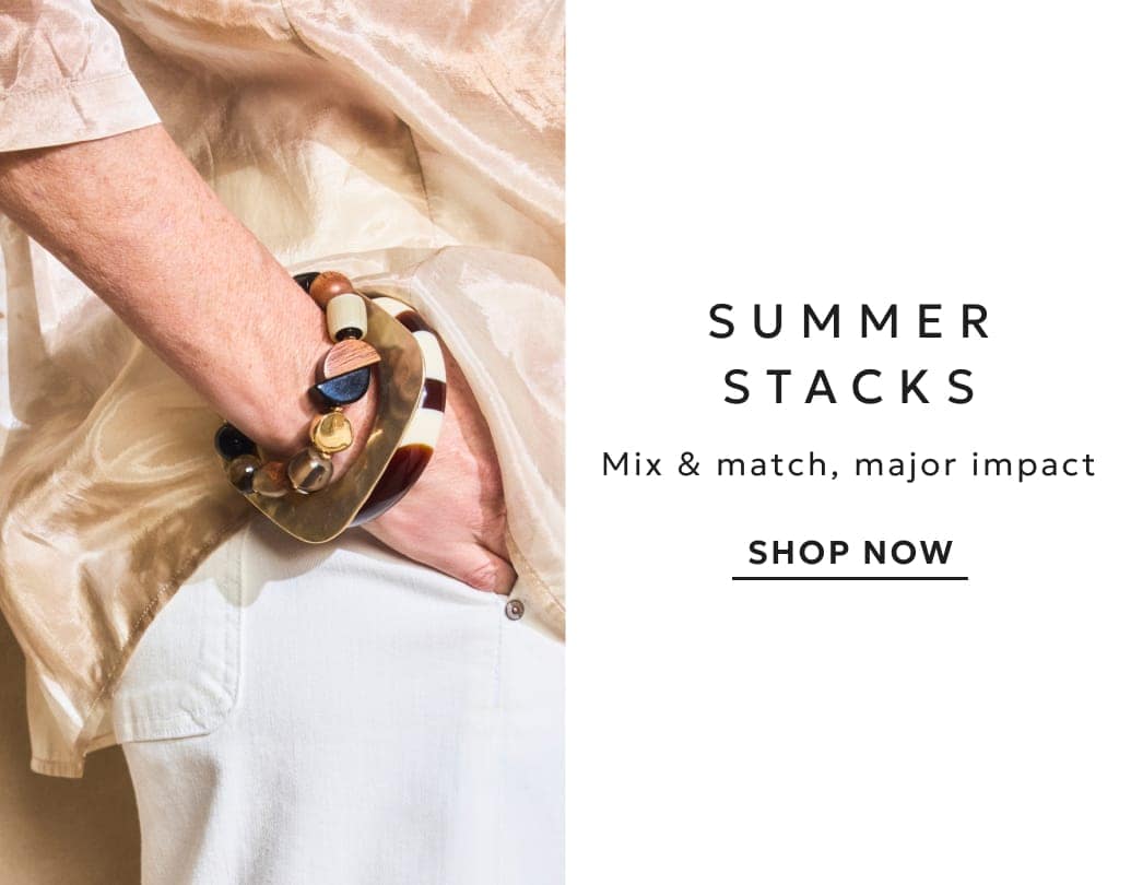 Summer stacking bracelets