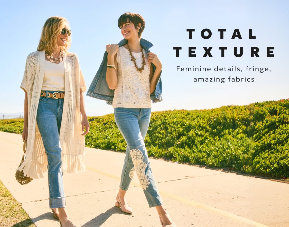 Textured fabrics and styles