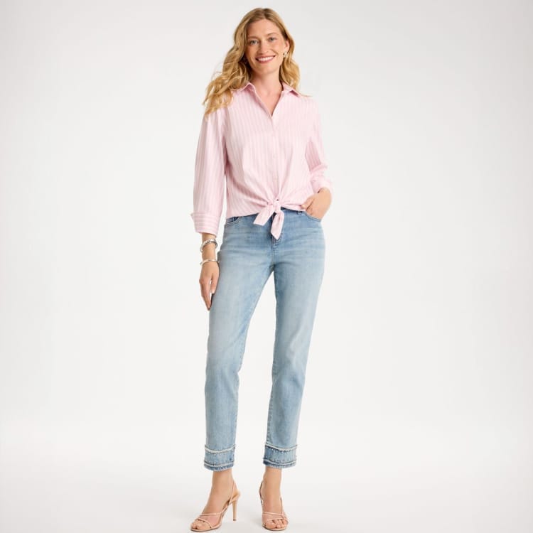 Slim leg denim