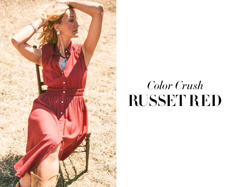 Color crush: russet red styles