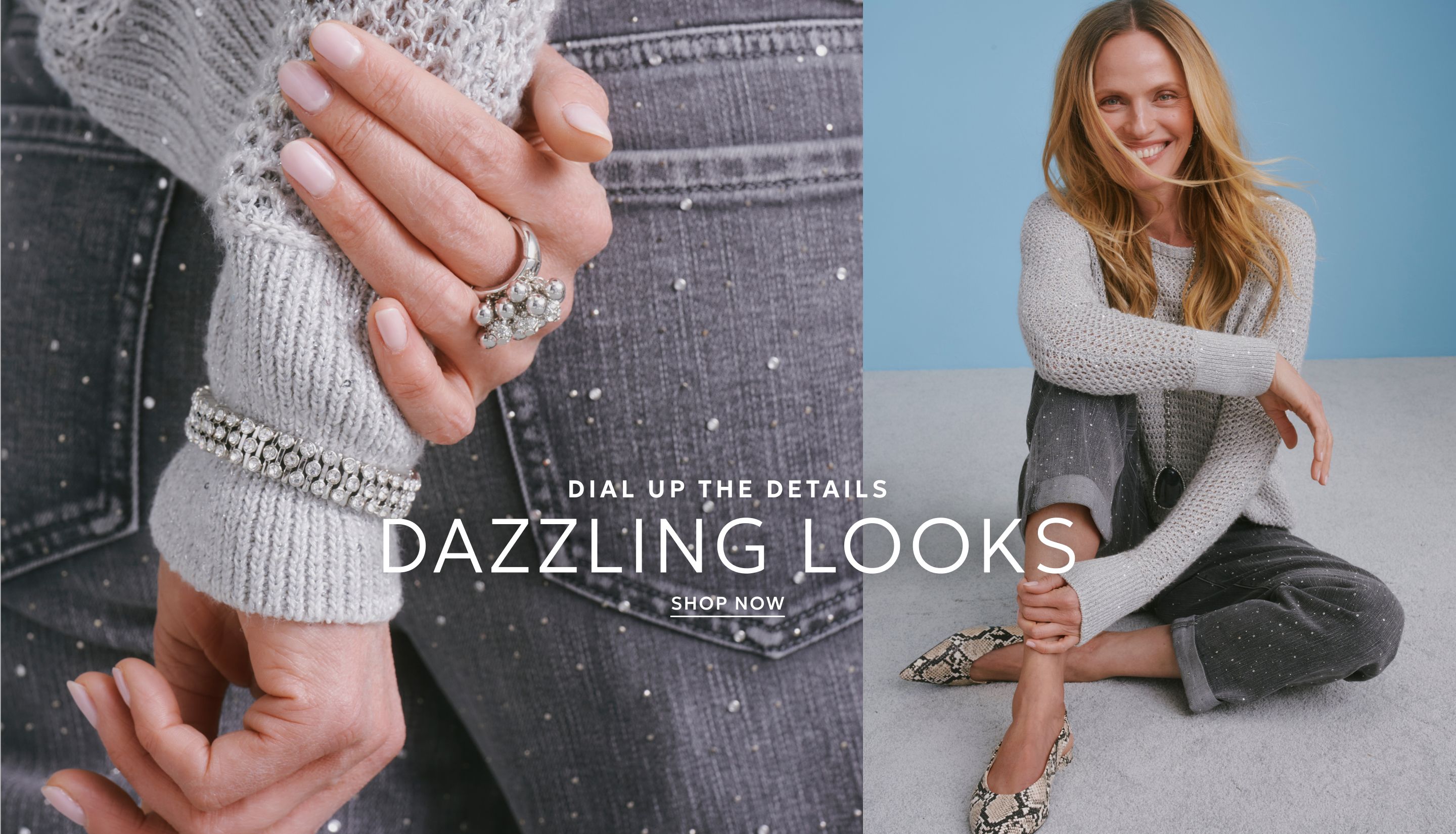 Embellished denim