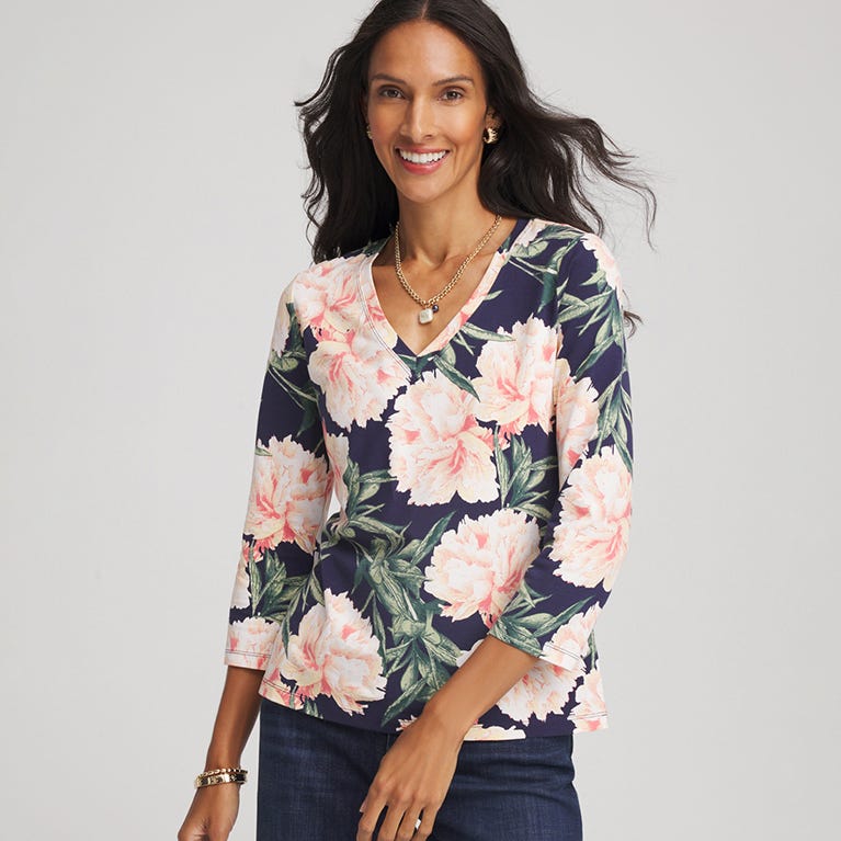 Three quarter sleeve tee
