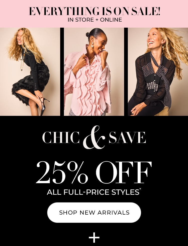 25% off all full-price items plus