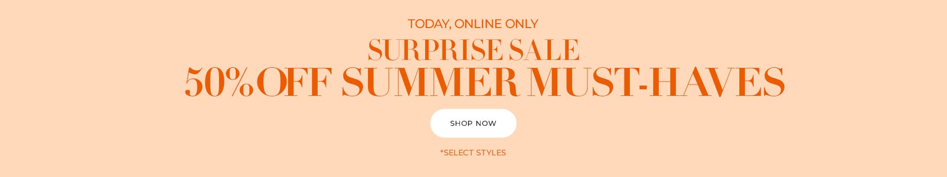 Surprise Summer Sale