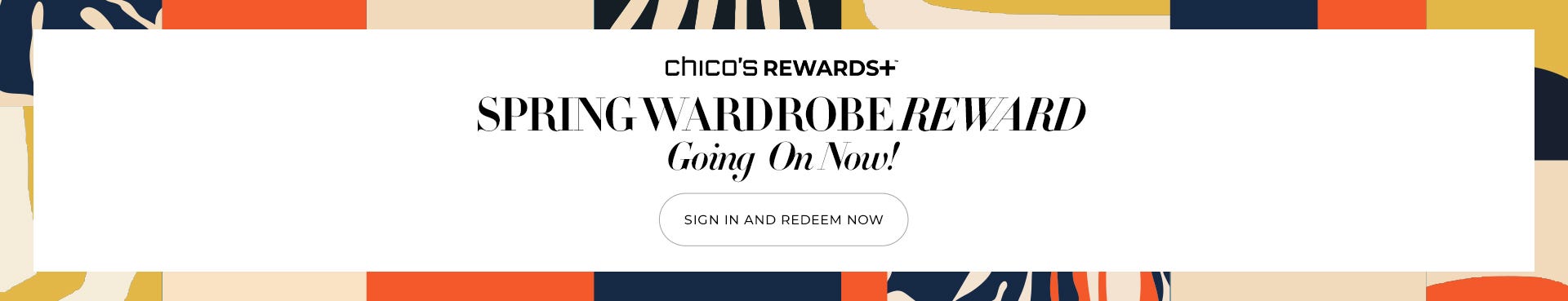Spring Wardrobe Reward going on now sign in and redeem