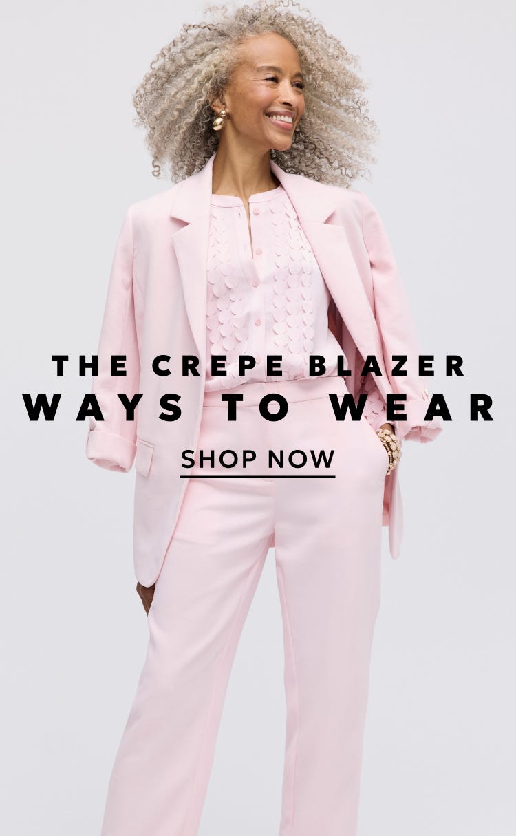 Ways to wear the crepe blazer