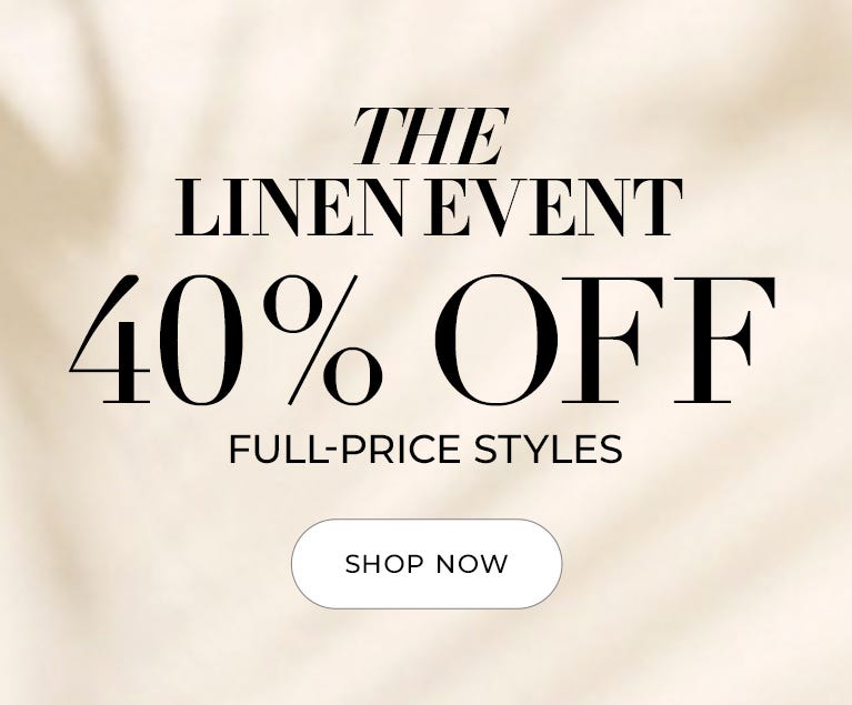 40% off linen