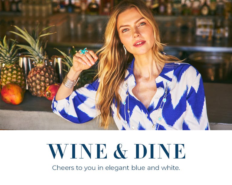 Blue and white going out outfits