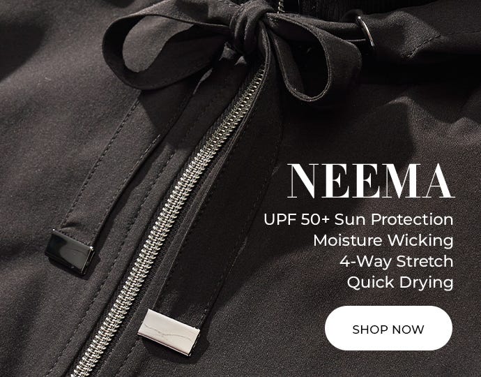 Neema jacket with UPF sun protection