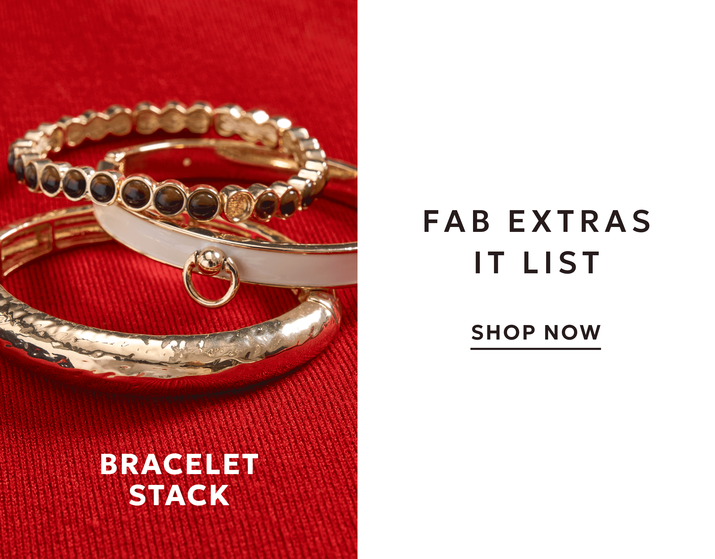 Bracelet stacks, trouser belt, chic earrings, and printed scarves