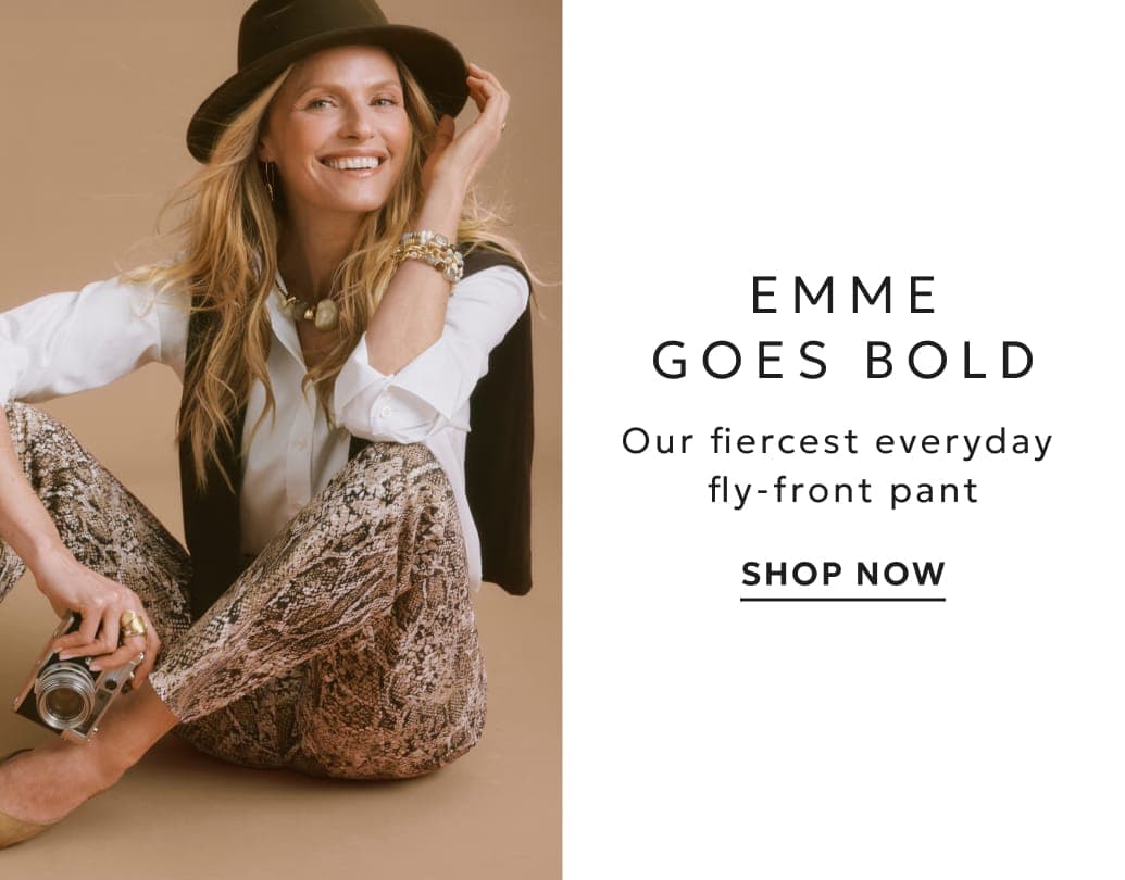 Emme fly-front pant