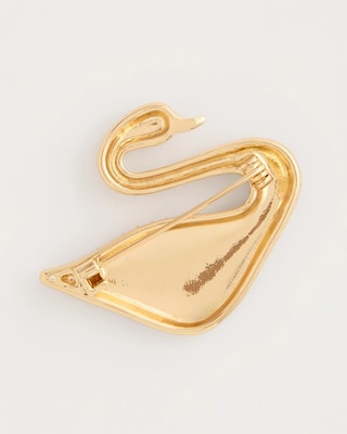 Sparkling Swan Brooch click to view larger image.