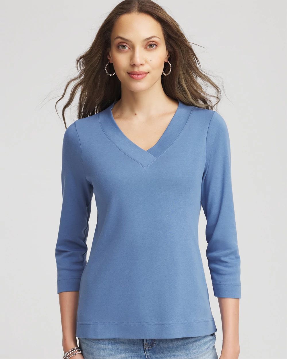 Pima Cotton 3/4 Sleeve Tee