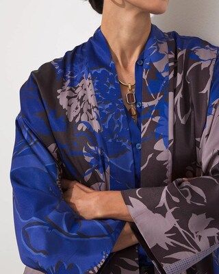 Floral Print Kimono