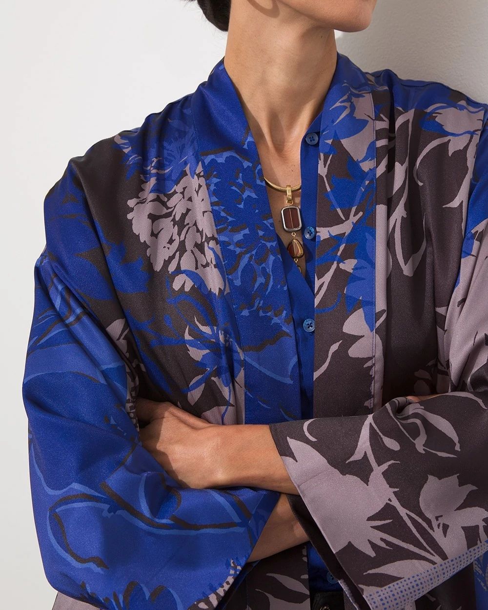 Floral Print Kimono