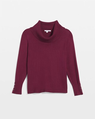 Cowlneck Long-Sleeved Sweater click to view larger image.