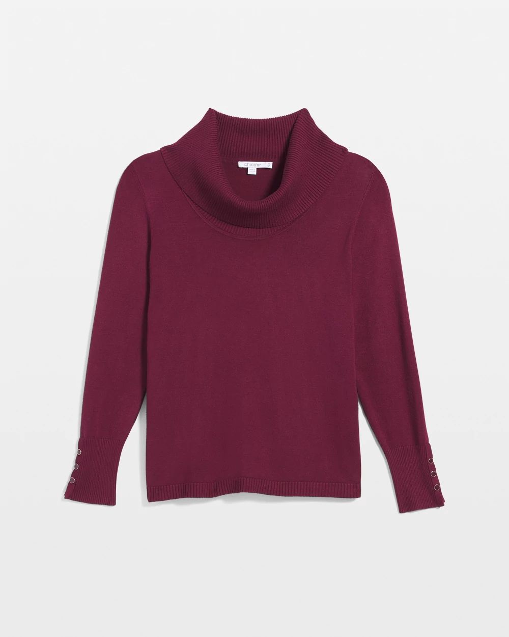 Cowlneck Long-Sleeved Sweater click to view larger image.