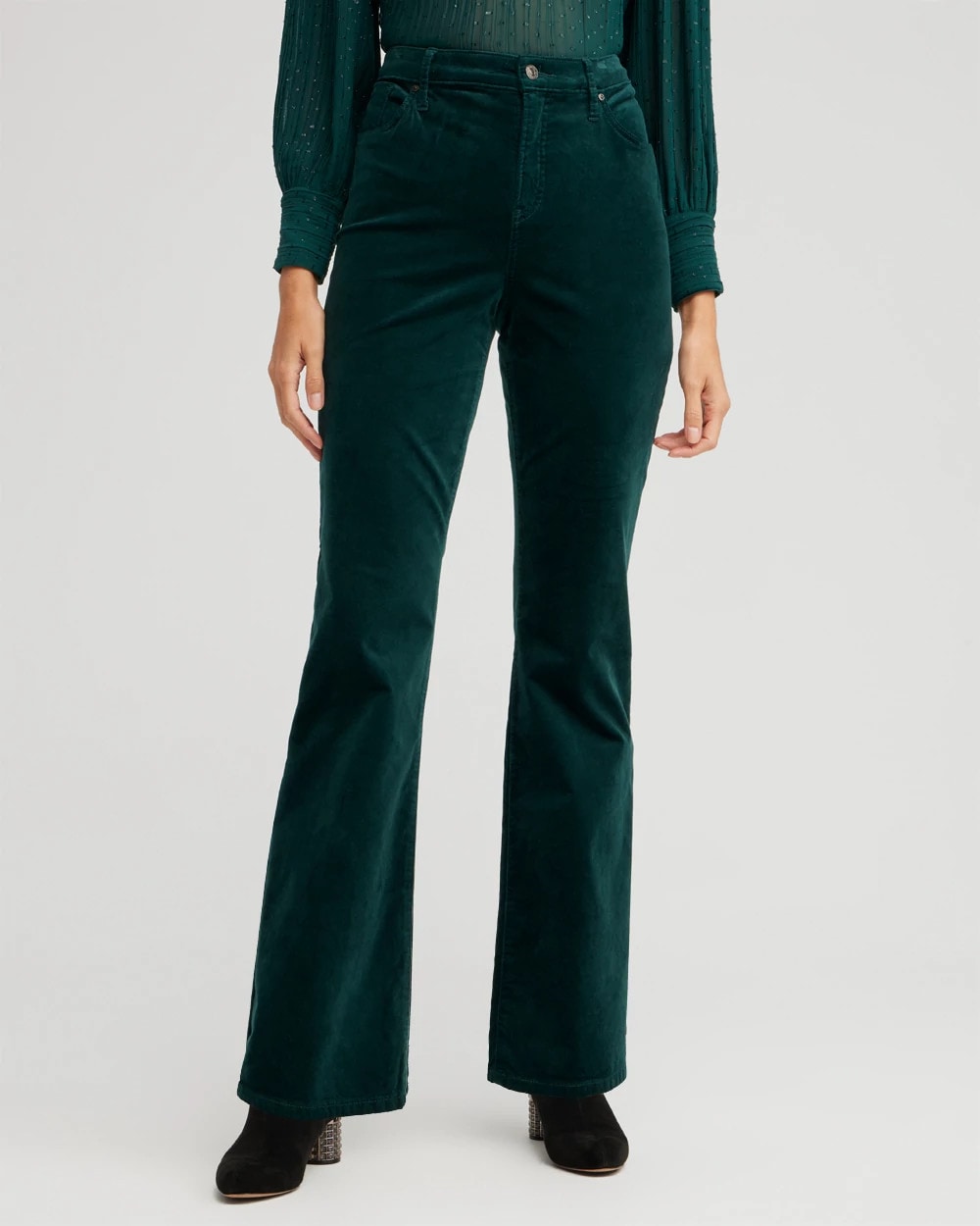 Girlfriend Velveteen Flare Jeans