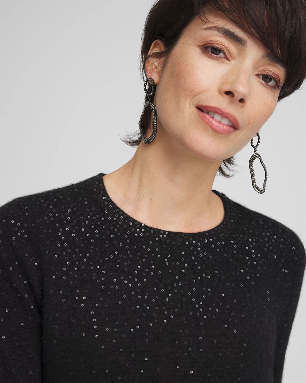 Cashmere Sequin Sweater
