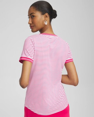 Zenergy® UPF Knit Stripe Tee click to view larger image.