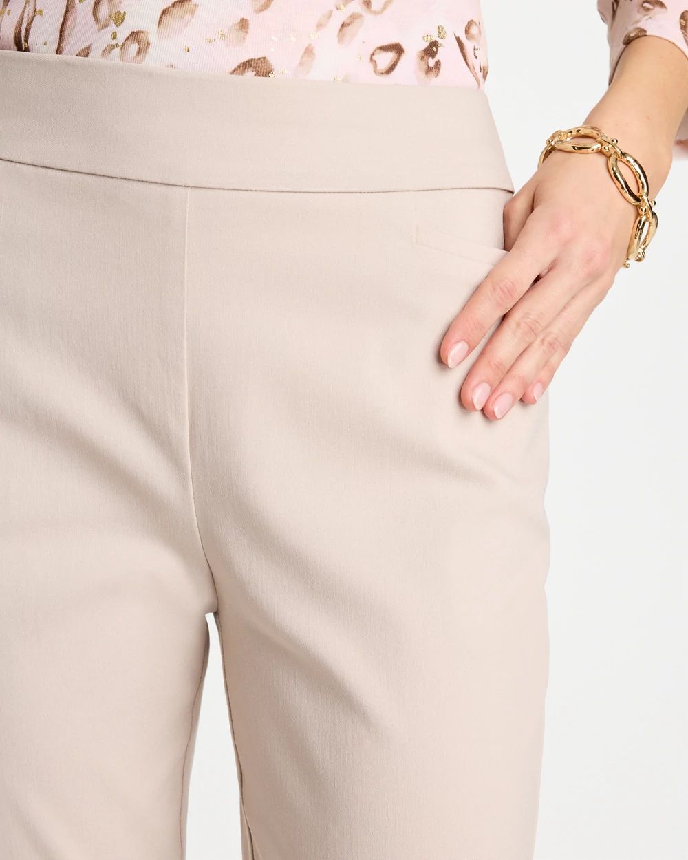 Brigitte™ Slim Pull-On Ankle Pants click to view larger image.