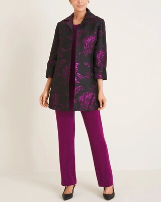 Travelers Collection Floral Jacquard Jacket