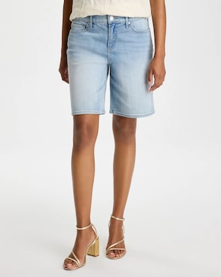 Girlfriend Slim Indigo Jean Shorts
