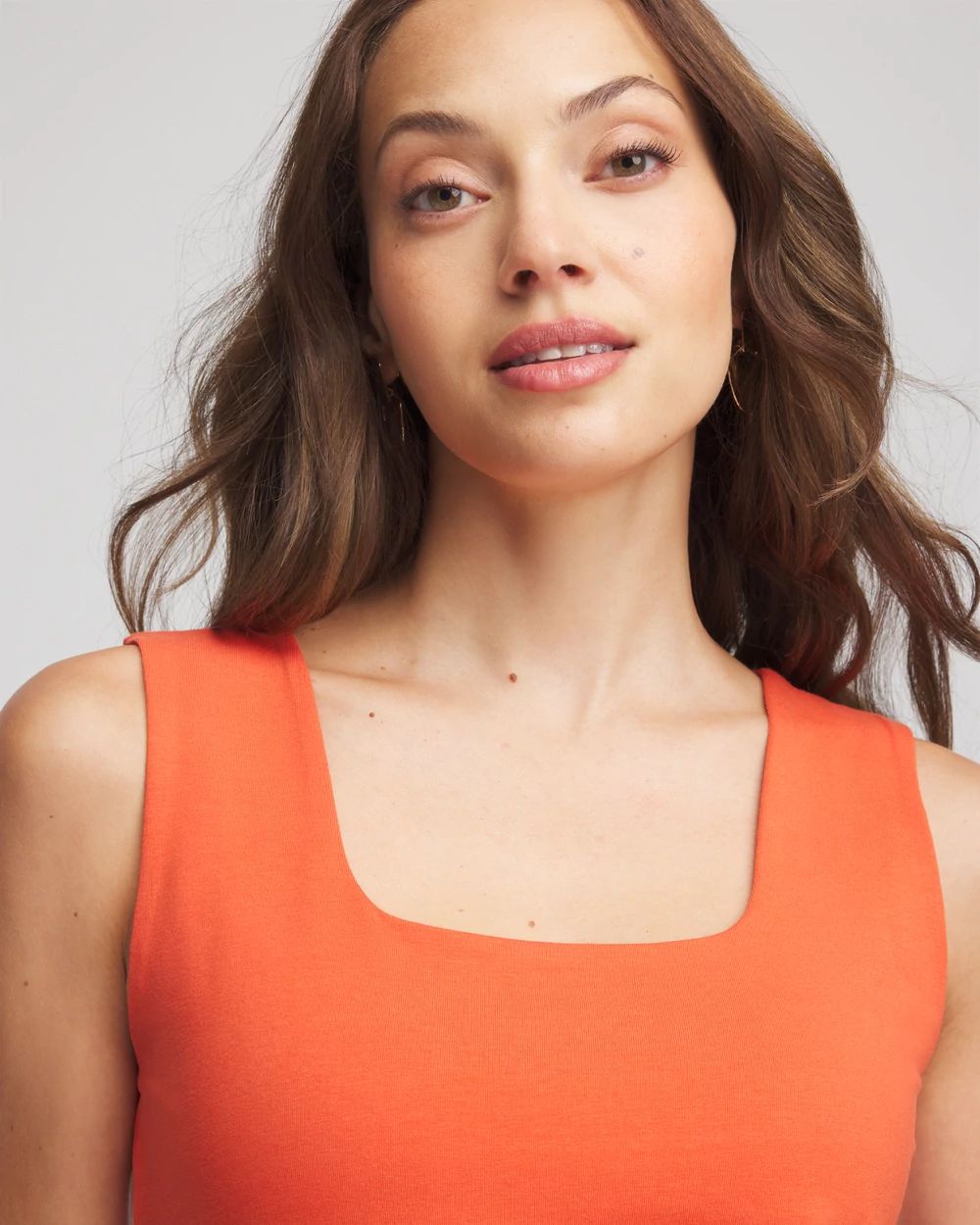 Jersey Knit Square-Neck Tank click to view larger image.