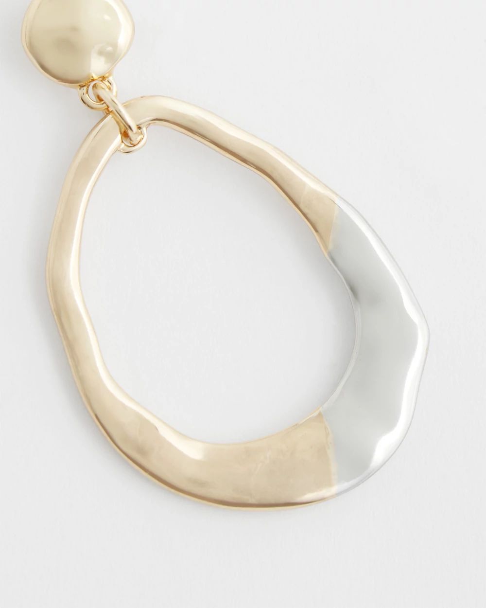 Mixed Metal Drop Hoops