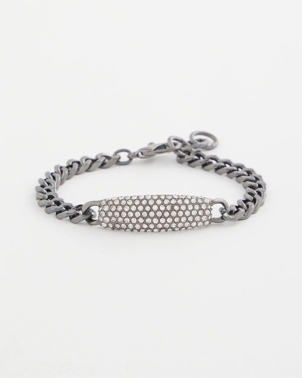 Hematite Pavé Bar Bracelet