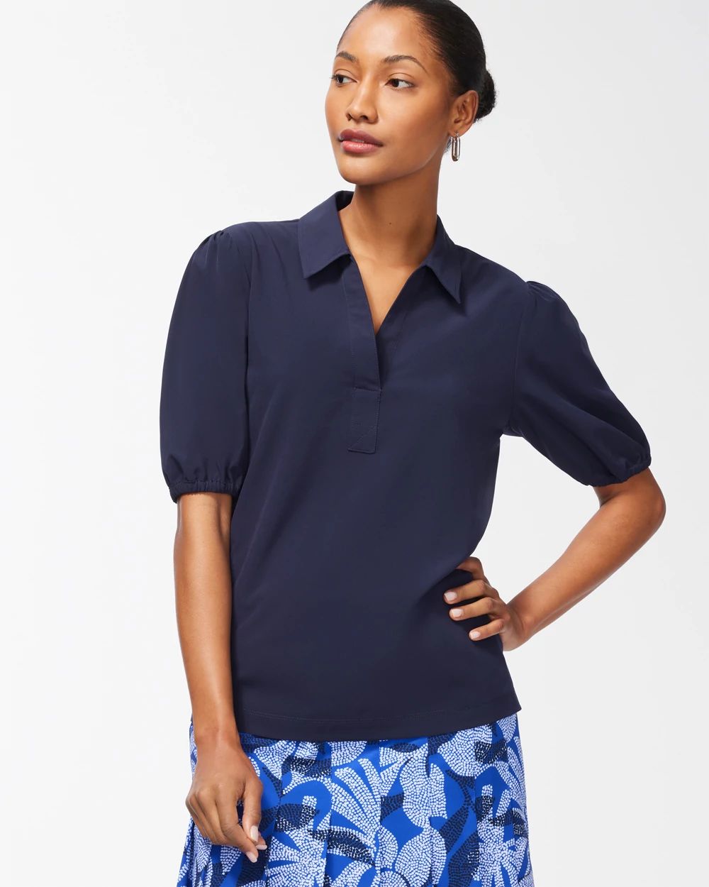 Zenergy UPF Neema Elbow Sleeve Polo