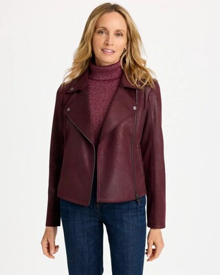Suede Moto Jacket