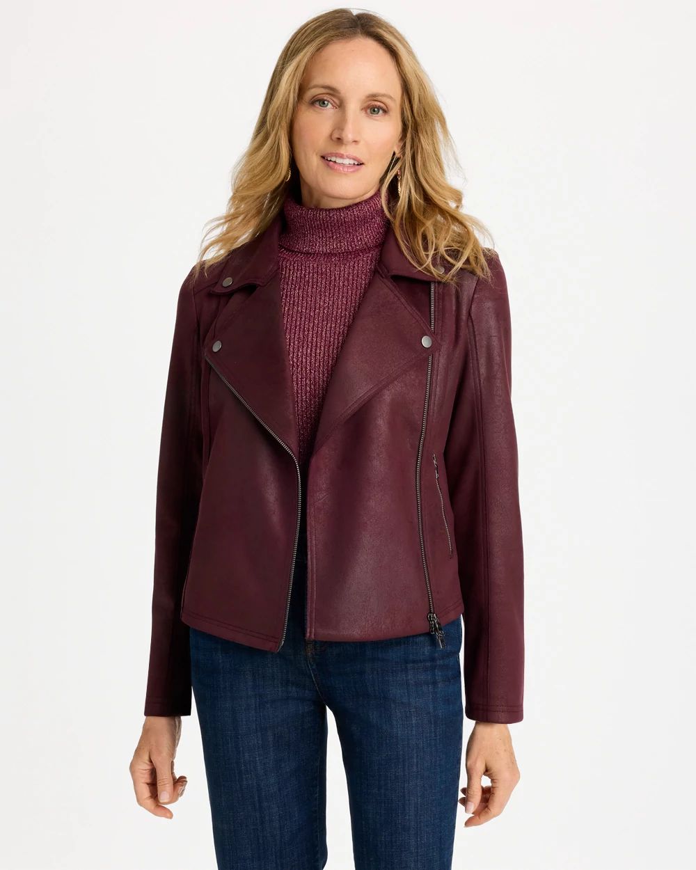 Suede Moto Jacket