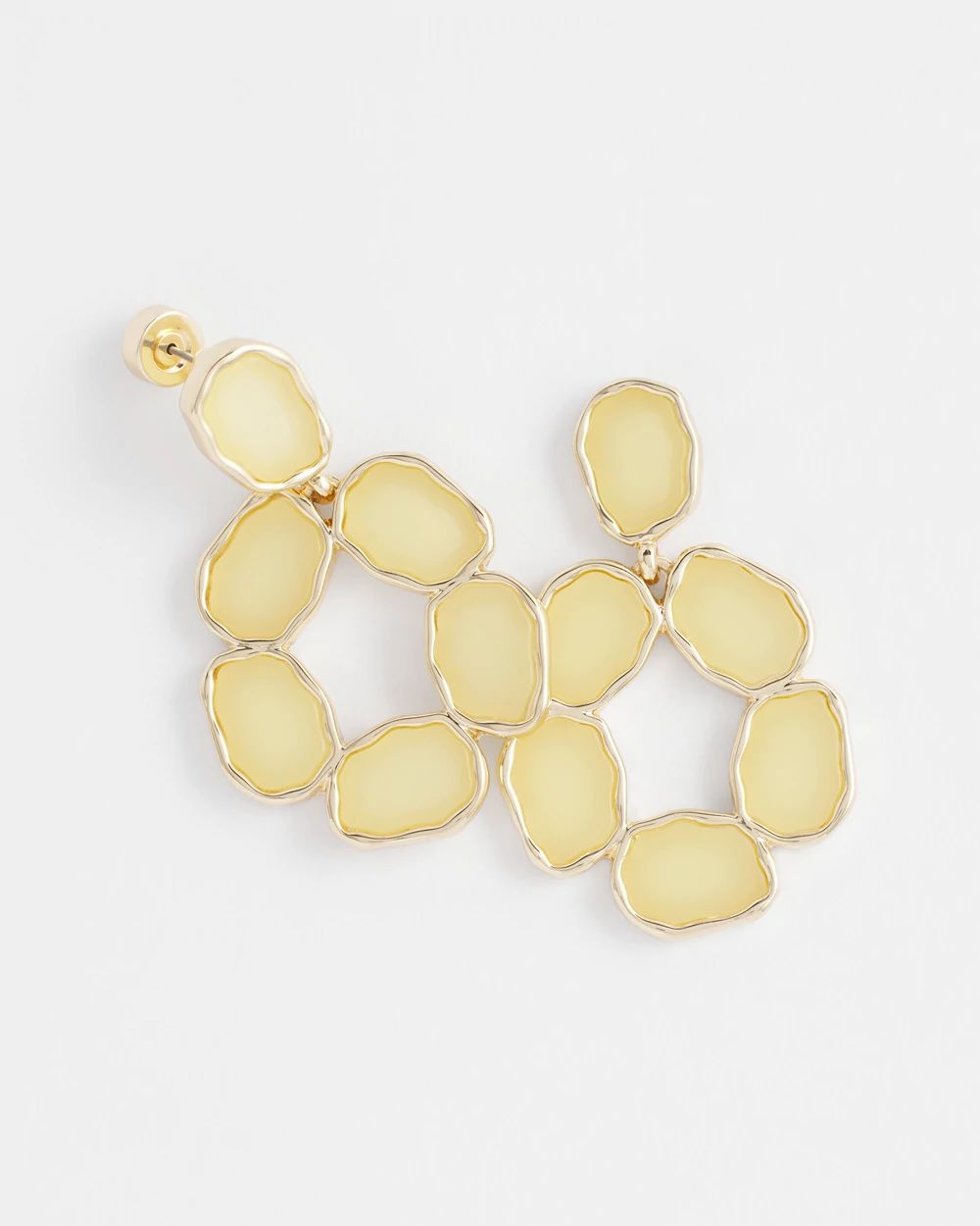 No Droop® Yellow Drop Earrings click to view larger image.