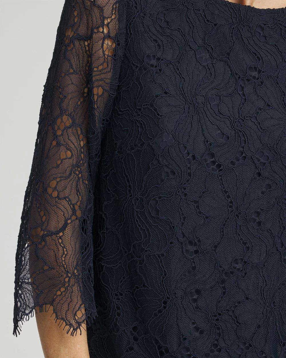 Floral Lace Shift Dress